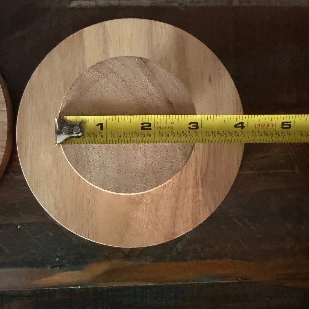 Set of 2 Wooden 6.5